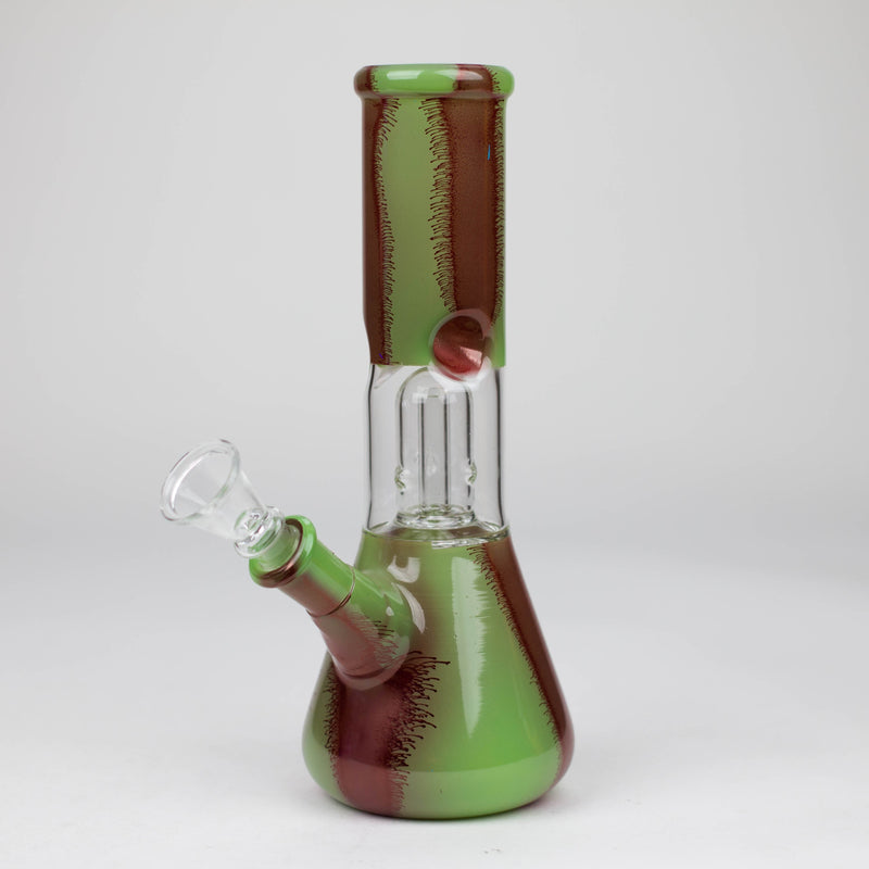 O 8" Dome Percolator glass water Bong-Assorted