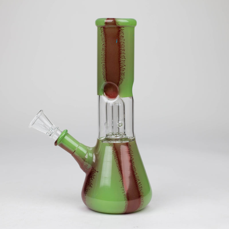 O 8" Dome Percolator glass water Bong-Assorted