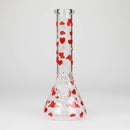 10" Glass Bong With Happy Valentine's Day Design Glass Bong 777 Smoke