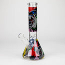 Z10" Glass Bong With Clown Design Glass Bong 777 Smoke Design1