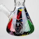Z10" Glass Bong With Clown Design Glass Bong 777 Smoke