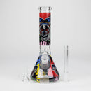 Z10" Glass Bong With Clown Design Glass Bong 777 Smoke
