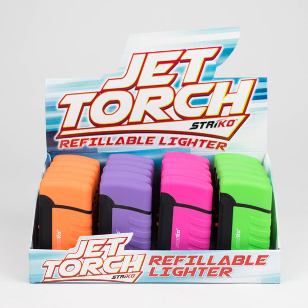 StriKo | Single Jet Torch Ligher Display of 20 [LT-UB-121] Lighters BB Canada