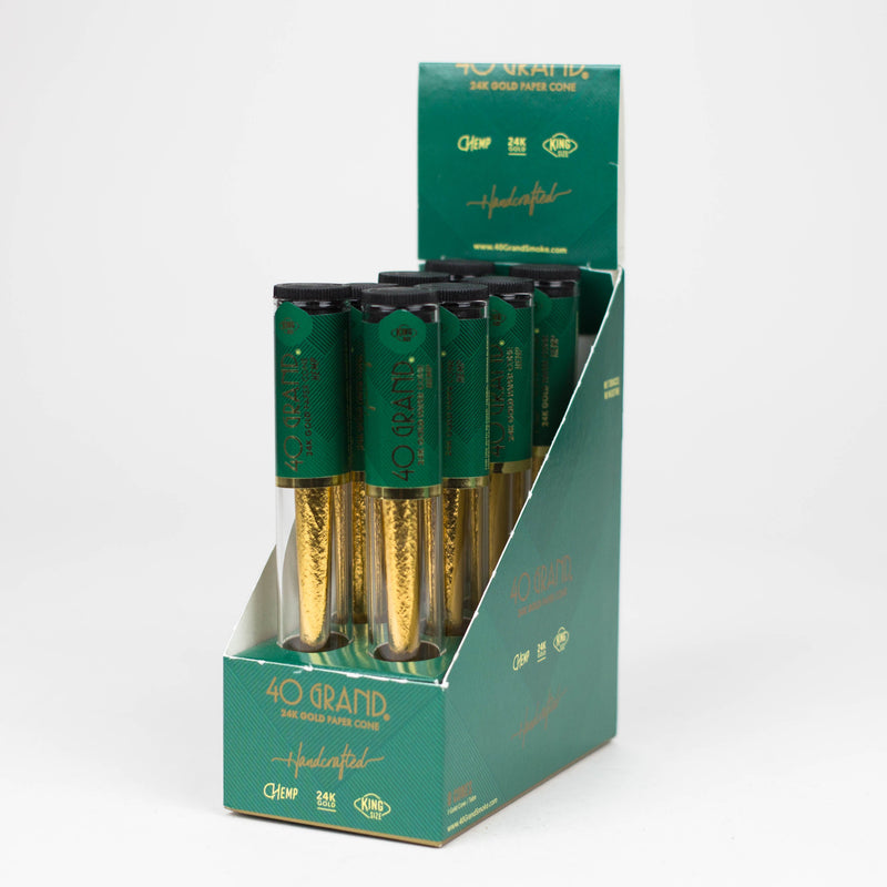 O 40 GRAND  | 24K Gold cone display box of 8