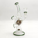 10" Wig-Wag Recycler Rig Glass Rig Super Supplys Inc Green