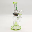 9" Wig-Wag Showerhead Rig Glass Rig Super Supplys Inc Green