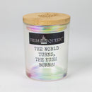 TRIM QUEEN | HALOGRAPHIC STASH JAR Jar Trim Queen THE WORLD TURNS THE KUSH