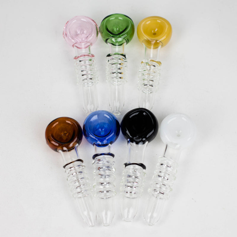 O 5" Glass Hand Pipes Box of 21 [SMKJ-104]