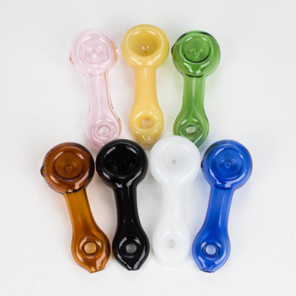 O 4" Glass Hand Pipes Box of 21 [SMKJ-105]