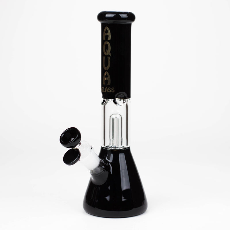 O AQUA | 10″ Glass Bong with Percolator & Bowl Box of 8 [B2]