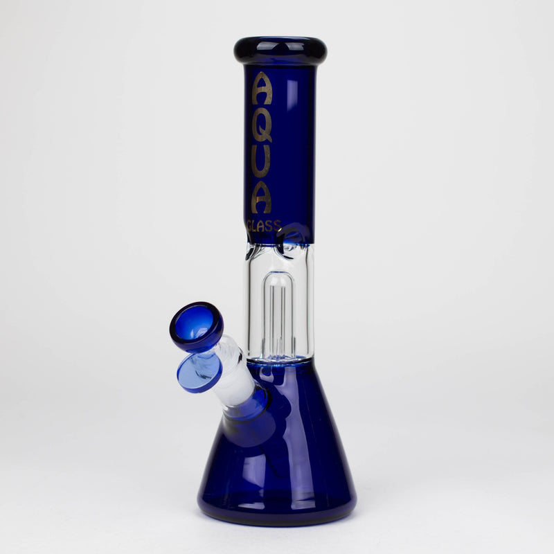 O AQUA | 10″ Glass Bong with Percolator & Bowl Box of 8 [B2]