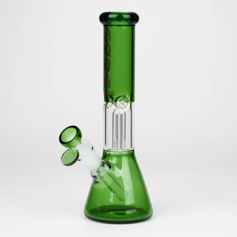 O AQUA | 10″ Glass Bong with Percolator & Bowl Box of 8 [B2]