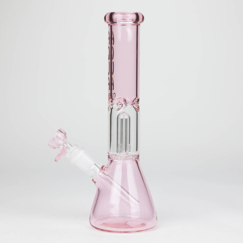 O AQUA | 10″ Glass Bong with Percolator & Bowl Box of 8 [B2]