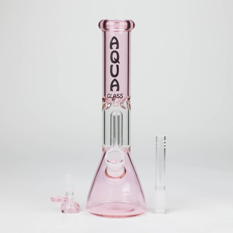 O AQUA | 10″ Glass Bong with Percolator & Bowl Box of 8 [B2]