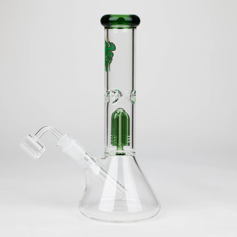 O Xtreme | 10" Glass Bong with Percolator &amp; Banger [AK04]