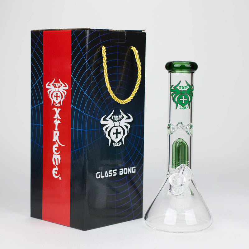 O Xtreme | 10" Glass Bong with Percolator &amp; Banger [AK04]