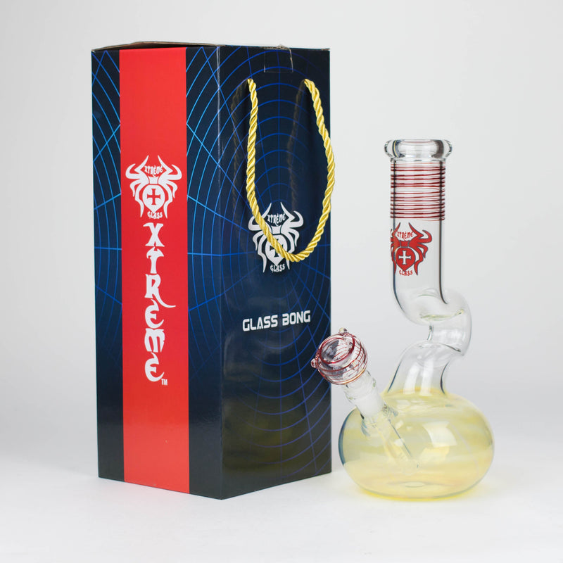 O Xtreme | 11.5″ Glass Bong with Bowl – Pink [AK845]