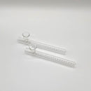 Steamroller Clear Glass Shotgun Pipe 6" - 2PCS Blunt NIBO Distribution