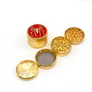 Spider Gold Metal Grinder 52mm 4 parts Box of 12 Display Pack NIBO Distribution
