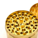 Spider Gold Metal Grinder 52mm 4 parts Box of 12 Display Pack NIBO Distribution