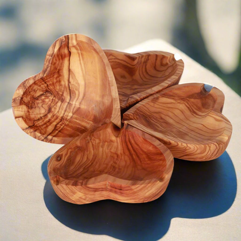 O VOW | Olive wood Heart shaped ashtray