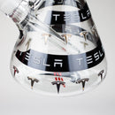 TSLA Glow in the Dark 14" 9 mm glass bong [PIP866] Glass Bong NIBO Distribution