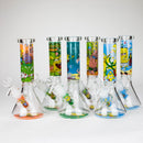 7.5" 4mm Cartoon Design Beaker Bong [PIP877] Glass Bong NIBO Distribution