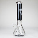 TSLA Glow in the Dark 14" 9 mm glass bong [PIP866] Glass Bong NIBO Distribution Design D
