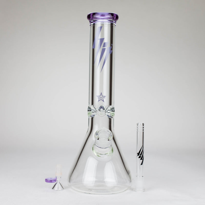 O HIT | 14" - 9mm Thick Glass Water Pipe [HIT703]