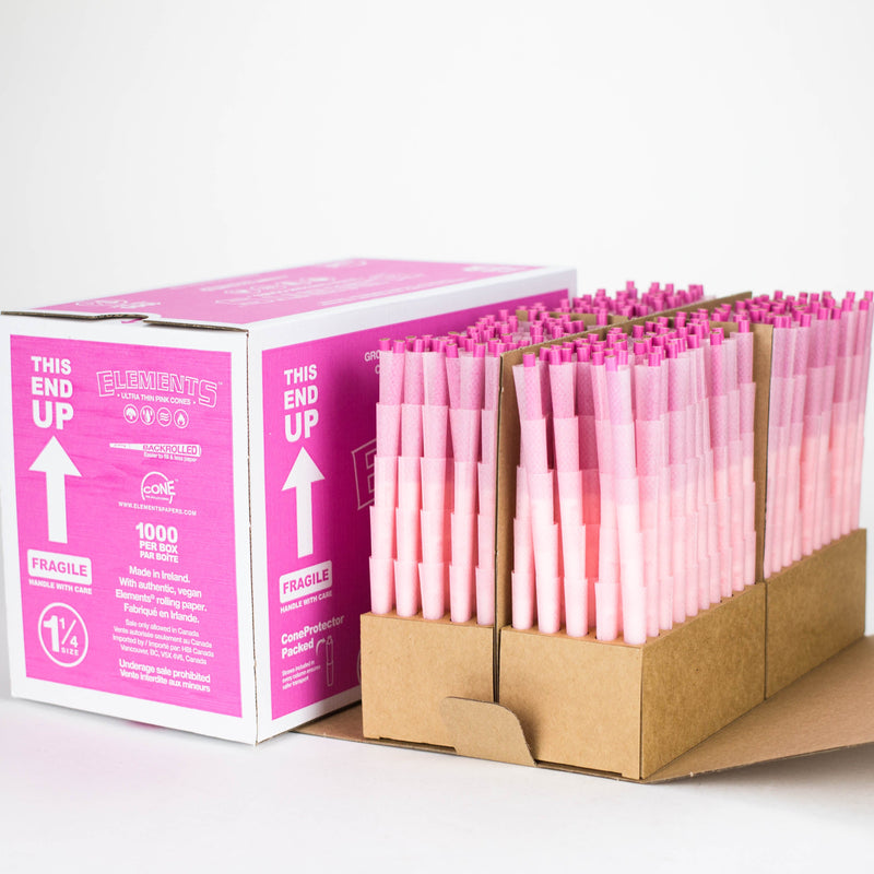 O Elements | Ultra Thin Pink Cone Bulk 1000 1 1/4