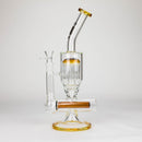 Infyniti | 13.5" percolator and inline diffused water bong ( GP1949 ) Glass Bong ONE Amber