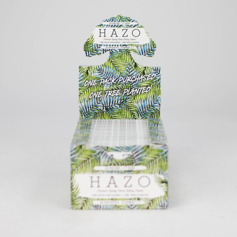 O HAZO Hemp Rolling Papers | 1 1/4" - Full Display of 50x Booklets | Plants 50 Trees!