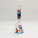 9" 4mm Assorted Characters Beaker Bong [093204P] Glass Bong Super Supplys Inc Design H