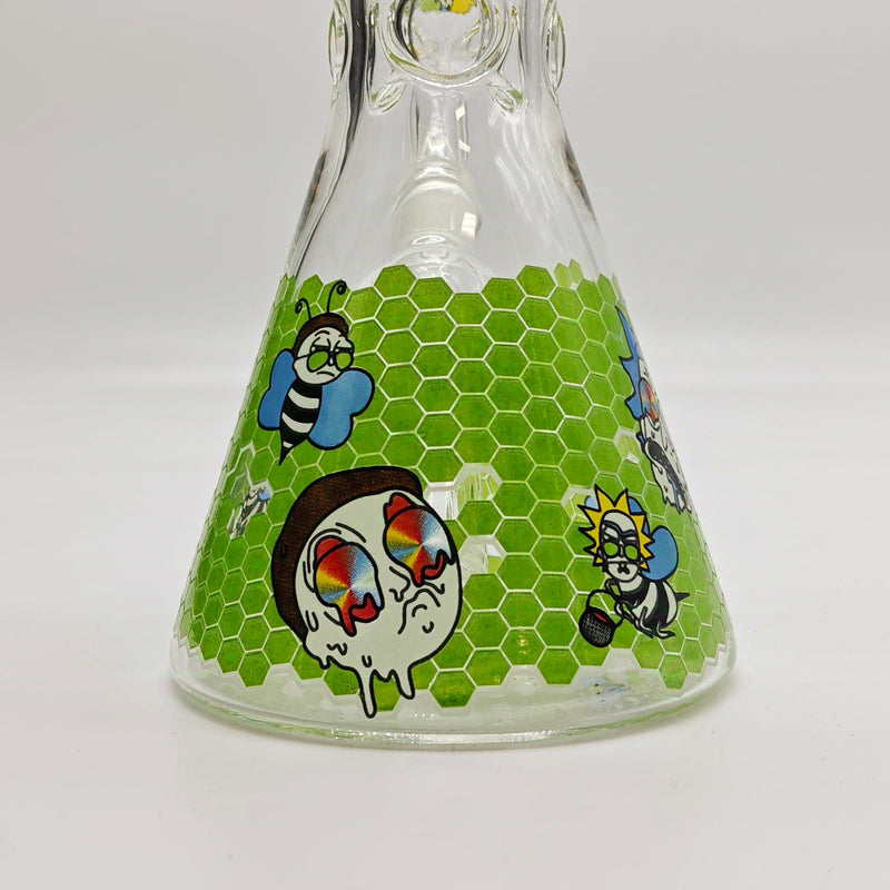 10" 5mm Assorted Design Beaker Bong [103805P]_14