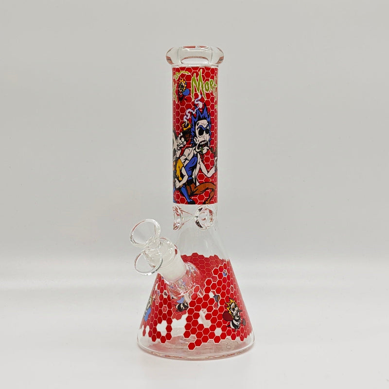 10" 5mm Assorted Design Beaker Bong [103805P]_3