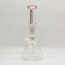 Fortune | 14" 7mm Tree Percolator Beaker Glass Bong [P145007] Glass Bong Fortune Pink
