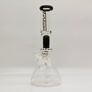 Fortune | 14" 7mm Tree Percolator Beaker Glass Bong [P145007] Glass Bong Fortune Black