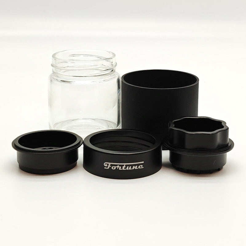 Fortune | 4 Parts Aluminum Grinder with Glass Jar_8