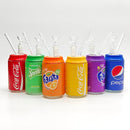 Soda Pop Stash Can Glass Pipe Assorted Designs Box of 6 Glass Bong Super Supplys Inc