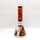 14" 7mm Skull Beaker Glass Bong [P8] Glass Bong Super Supplys Inc Orange
