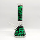 14" 7mm Skull Beaker Glass Bong [P8] Glass Bong Super Supplys Inc