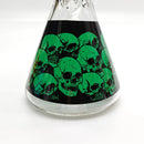 14" 7mm Skull Beaker Glass Bong [P8] Glass Bong Super Supplys Inc