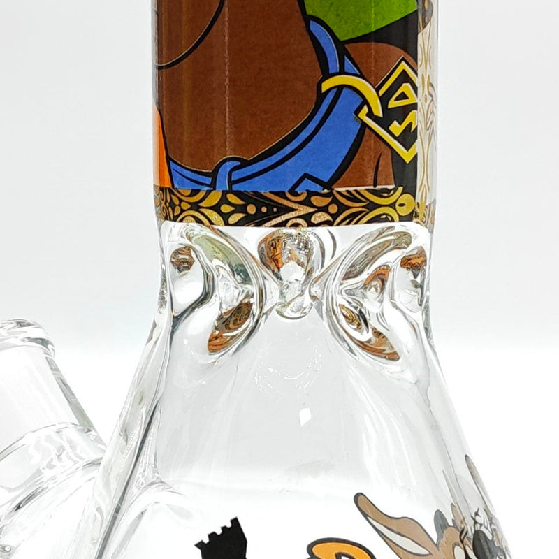 14" 7mm Cartoon Beaker Glass Bong [P22]_9