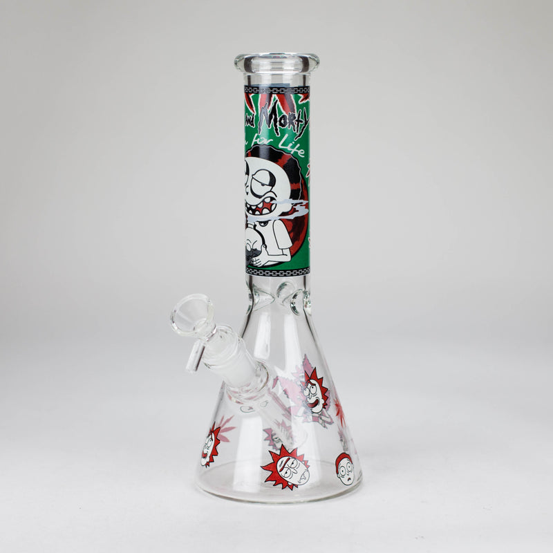 O 10" Comic Blast Glow in the dark Glass Bong [MG-160]