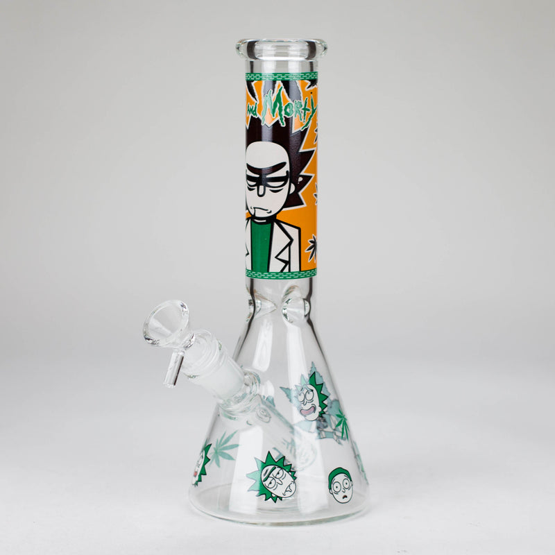 O 10" Comic Blast Glow in the dark Glass Bong [MG-160]