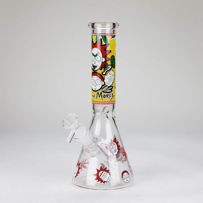 O 10" Comic Blast Glow in the dark Glass Bong [MG-160]