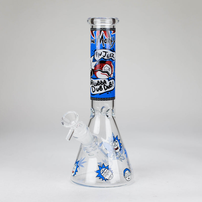 O 10" Comic Blast Glow in the dark Glass Bong [MG-160]