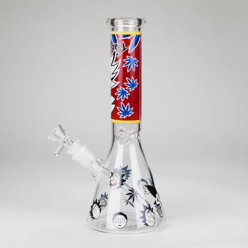 O 10" Comic Blast Glow in the dark Glass Bong [MG-160]