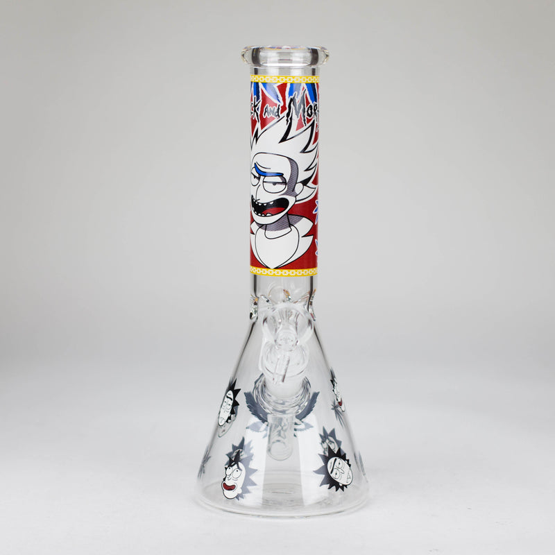 O 10" Comic Blast Glow in the dark Glass Bong [MG-160]