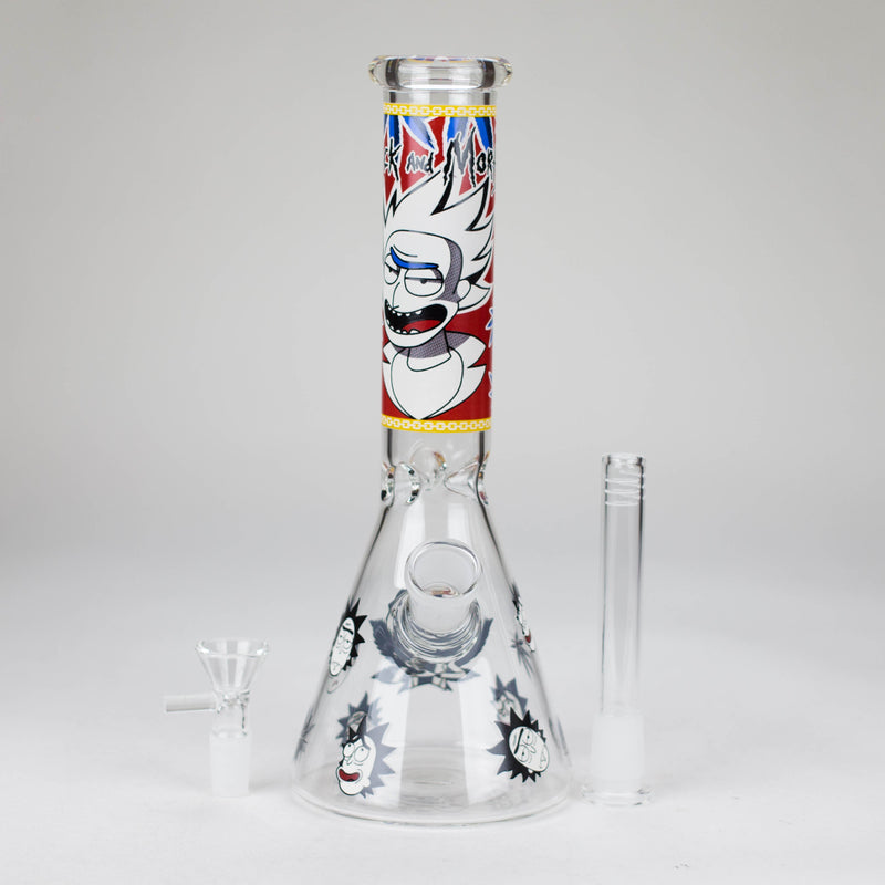 O 10" Comic Blast Glow in the dark Glass Bong [MG-160]